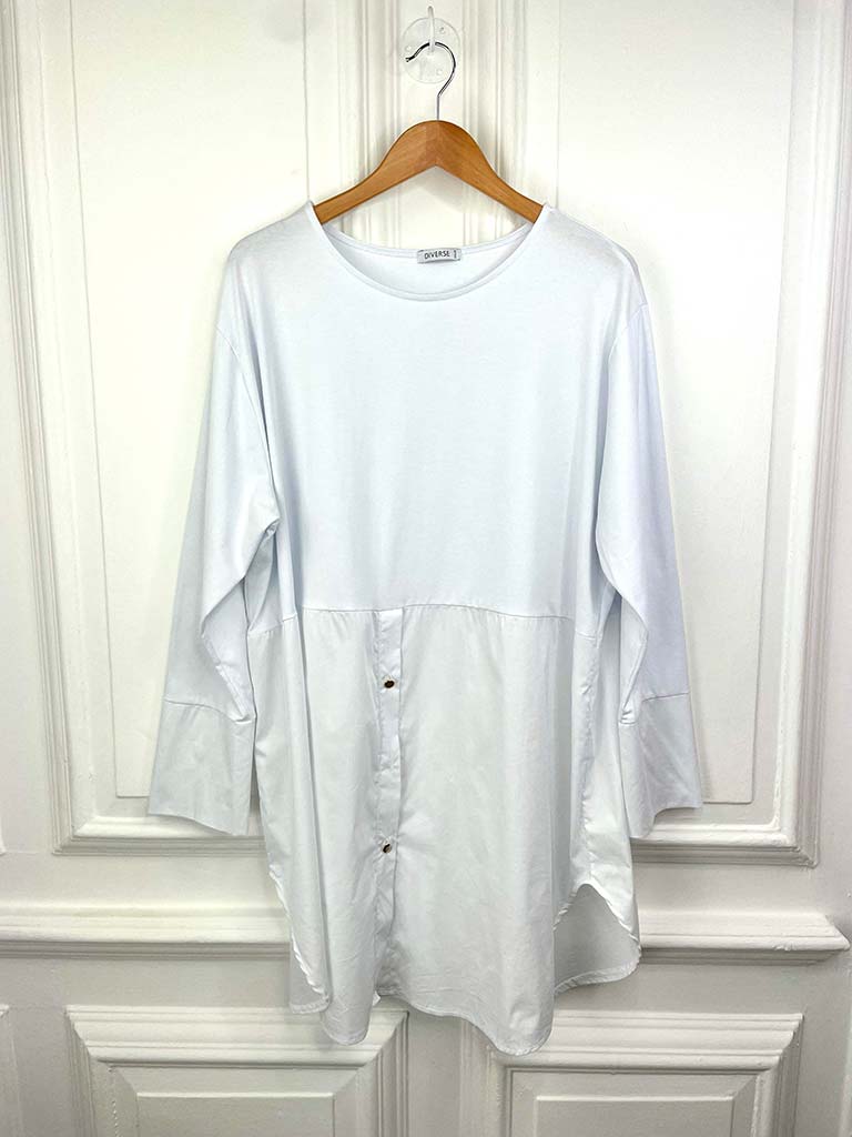 White Jersey Layering Tunic is the result you are looking for.