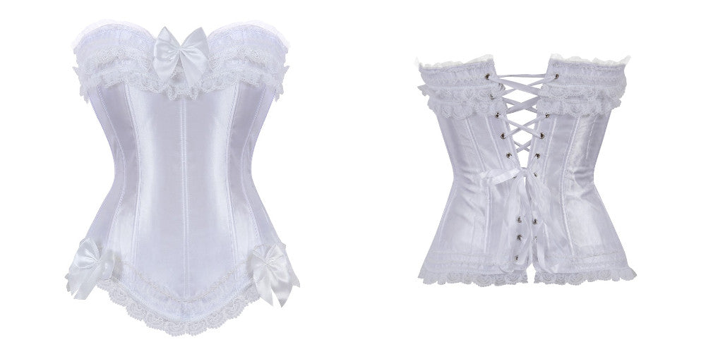 White Poison Corset Drag