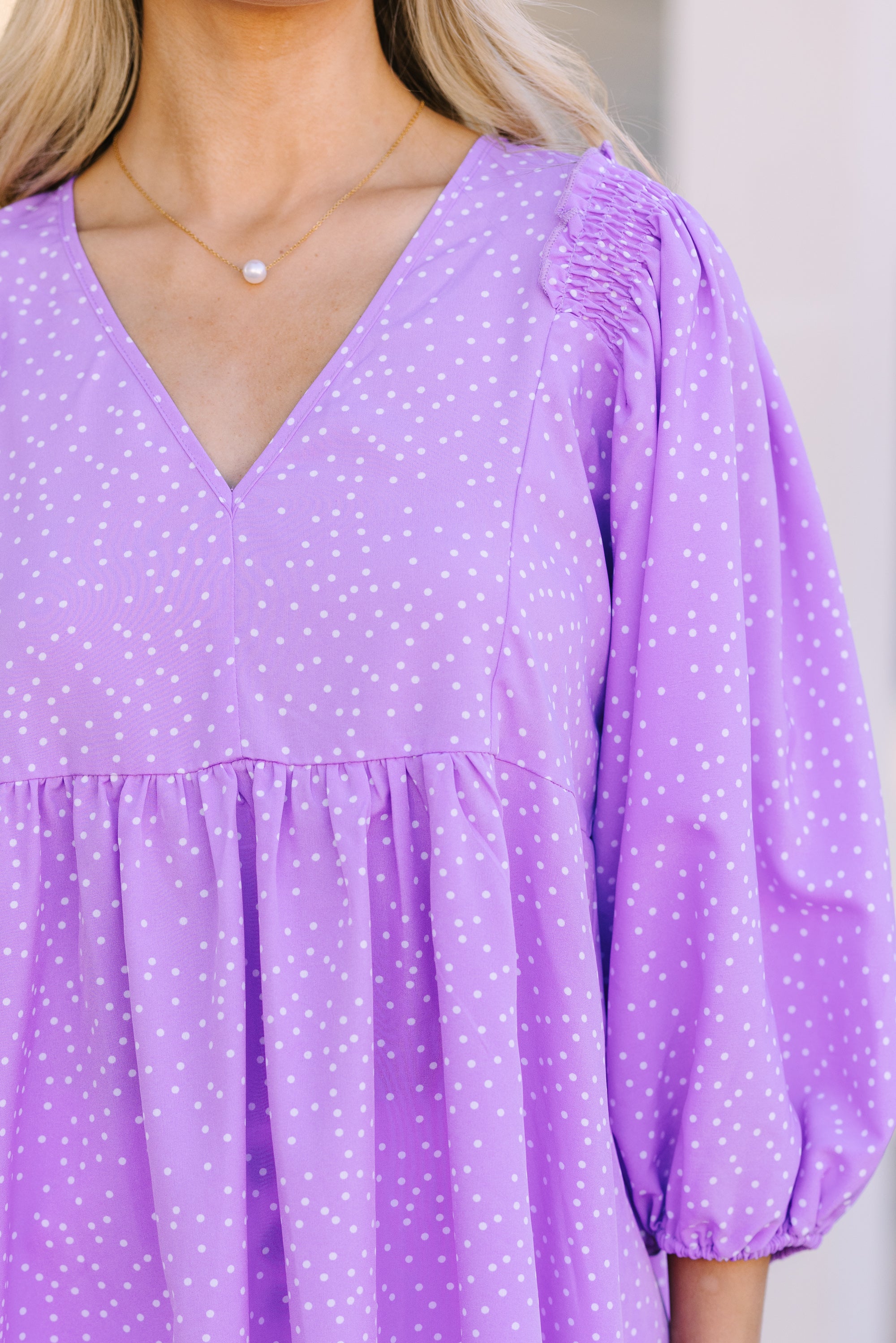 Wild Purple Polka Dot Tunic