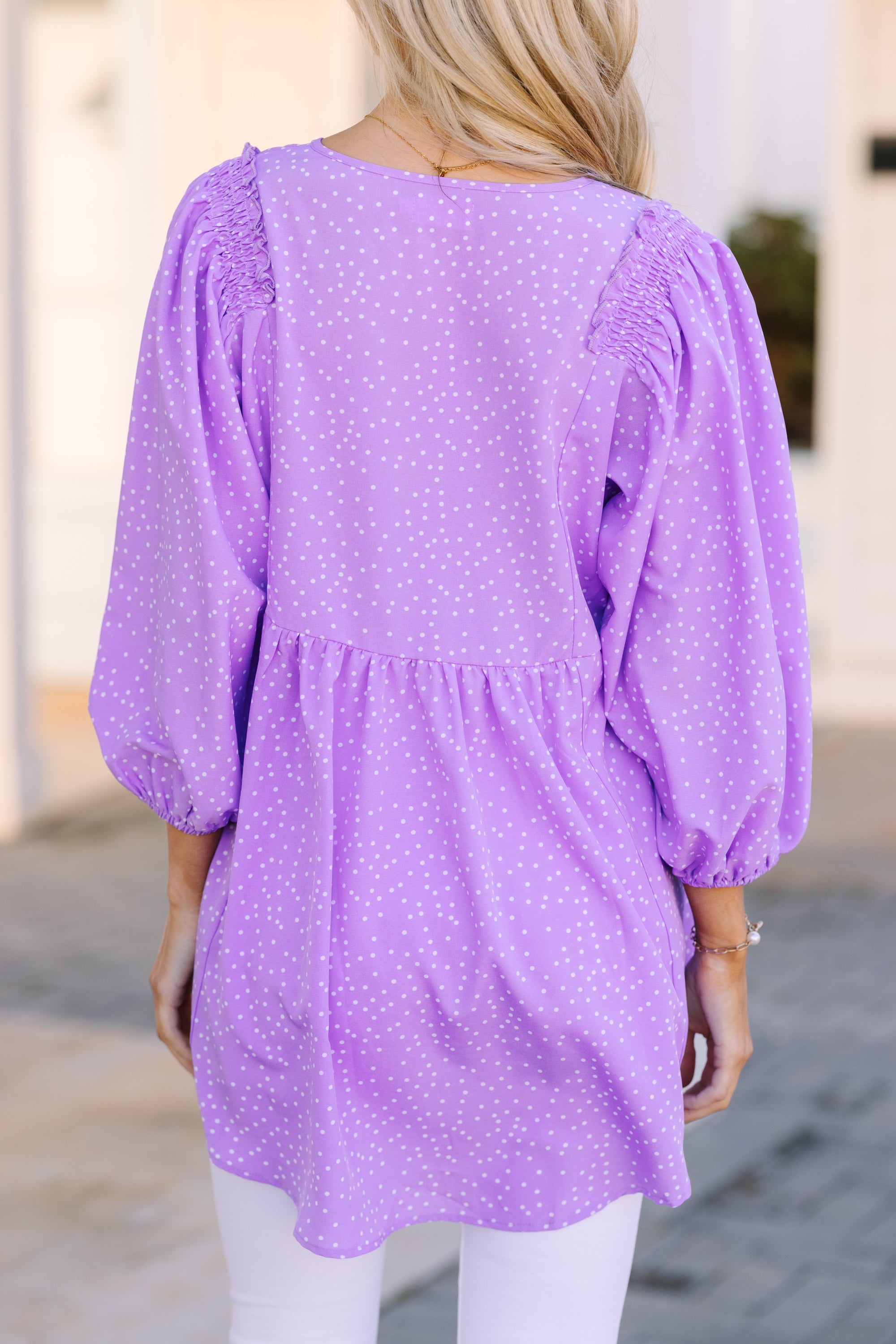 Wild Purple Polka Dot Tunic