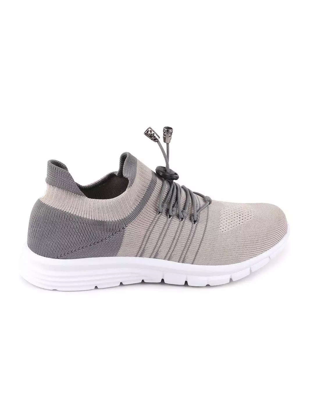 Women Grey Sports Lace-Up Running Shoes