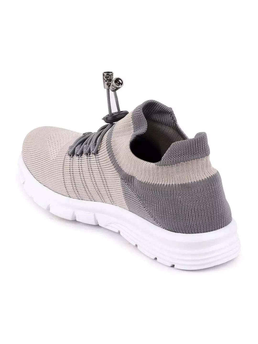 Women Grey Sports Lace-Up Running Shoes