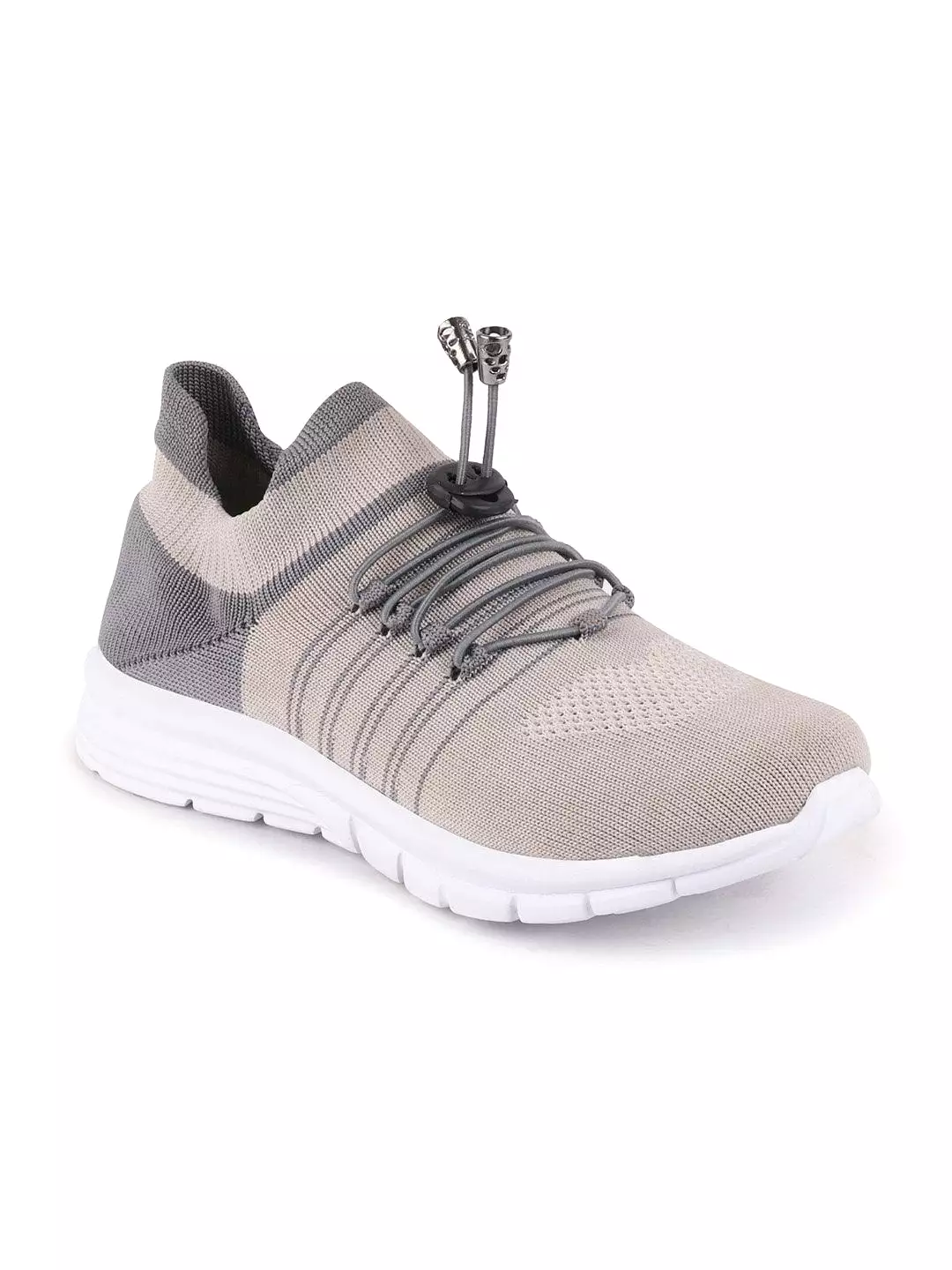 Women Grey Sports Lace-Up Running Shoes