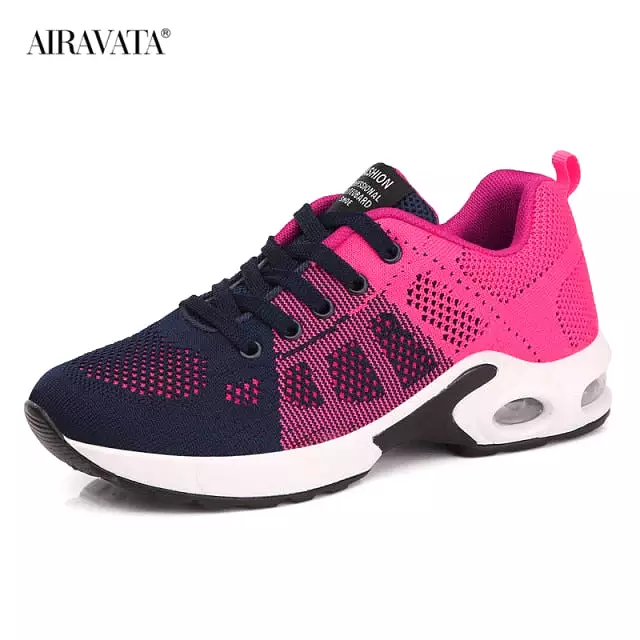 Women's Lightweight Lace Up Running Shoes for Outdoor Activities with Breathable Air Cushion - High Quality & Comfortable