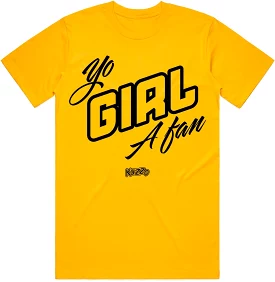 YO GIRL Black Ink Gold Sneaker Tees Shirt - Ultimate Fan Collection